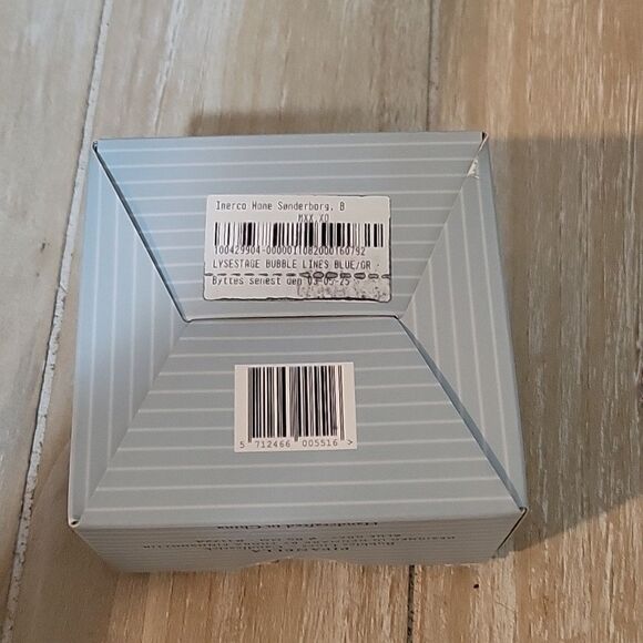 Dottir Nordic Design Pipanella candlestick bubble lines Blue Grey  Candle Holder - Picture 3 of 8